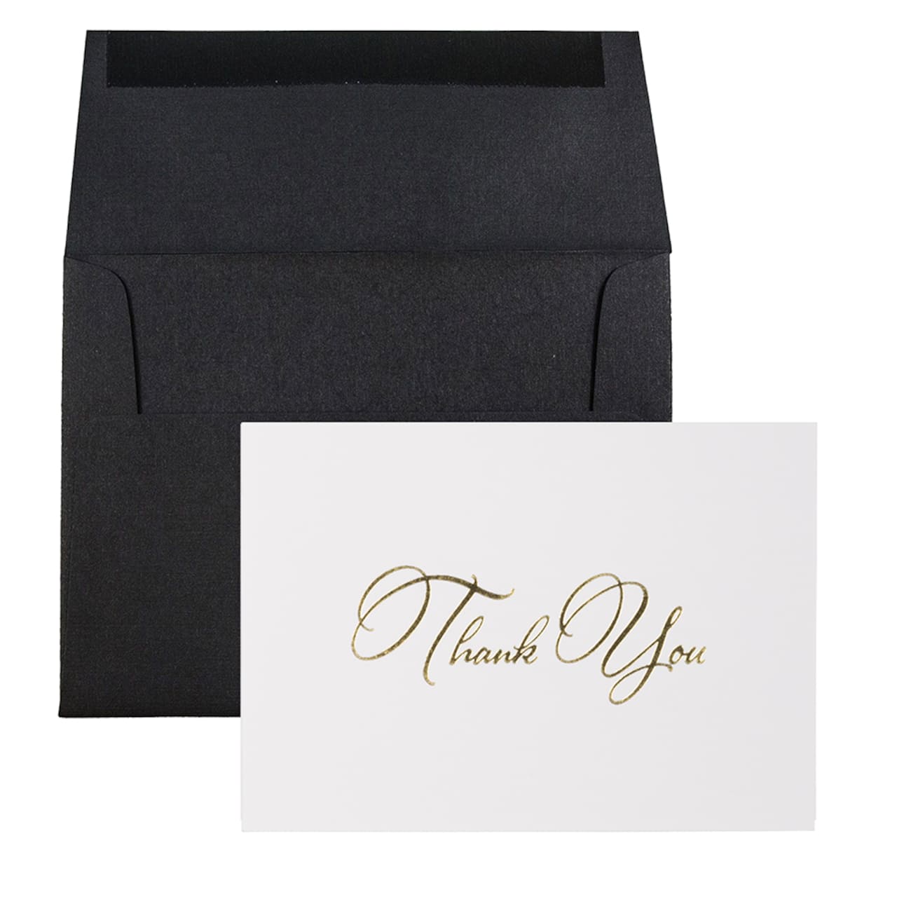 JAM Paper Thank You Card Set with Gold Script, 25ct.